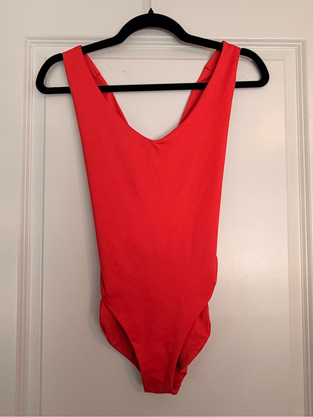 Londre Red Cross Back One Piece Swimsuit Medium
